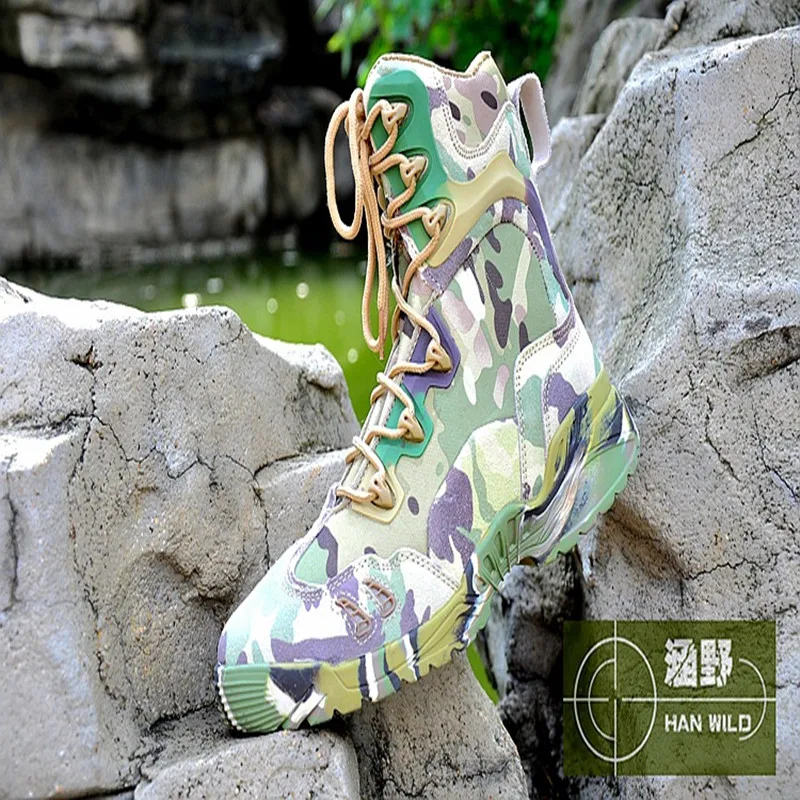 Новый стиль камуфляж цвет Тактический военная Униформа армейские сапоги Спорт