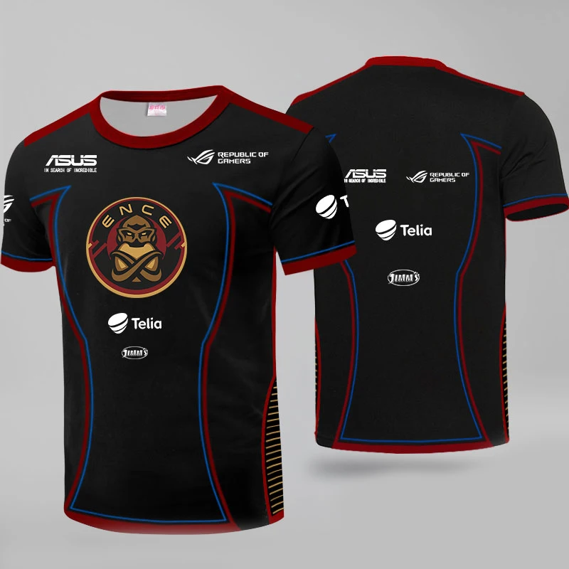 Одежда высшего качества 1:1 ENCE Team Jersey allu sergej футболка для фанатов мужские и женские футболки Major Custom ID футболка Homme