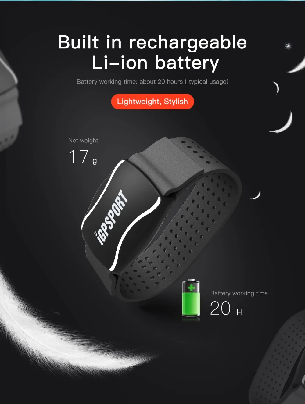 IGPSPORT HR60 монитор сердечного ритма рука фотоэлектрический монитор сердечного ритма светодиодный светильник предупреждение поддержка велосипедный компьютер и мобильное приложение