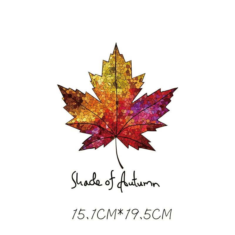 Клен лист теплопередачи железа на патчи для футболки DIY ремесло наклейки