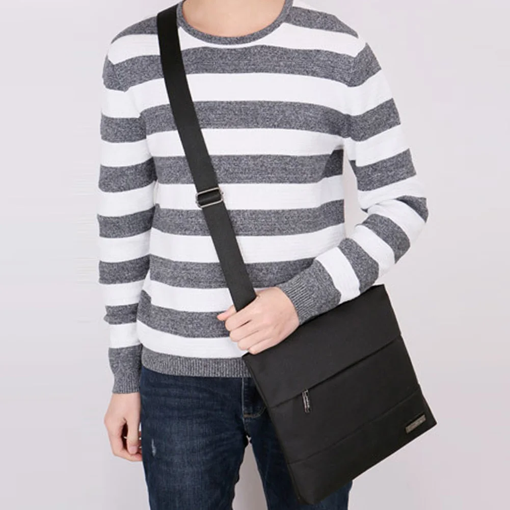 Men'S Bag Briefcase Oxford Solid Color Tote Laptop Shoulder Messenger Bags Work Business Black Gray 2018 New |