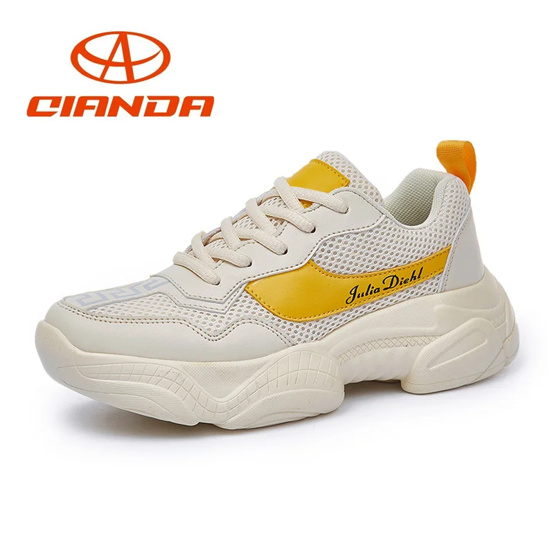 Летняя дышащая сетчатая женская обувь для бега легкая мягкая Нескользящая