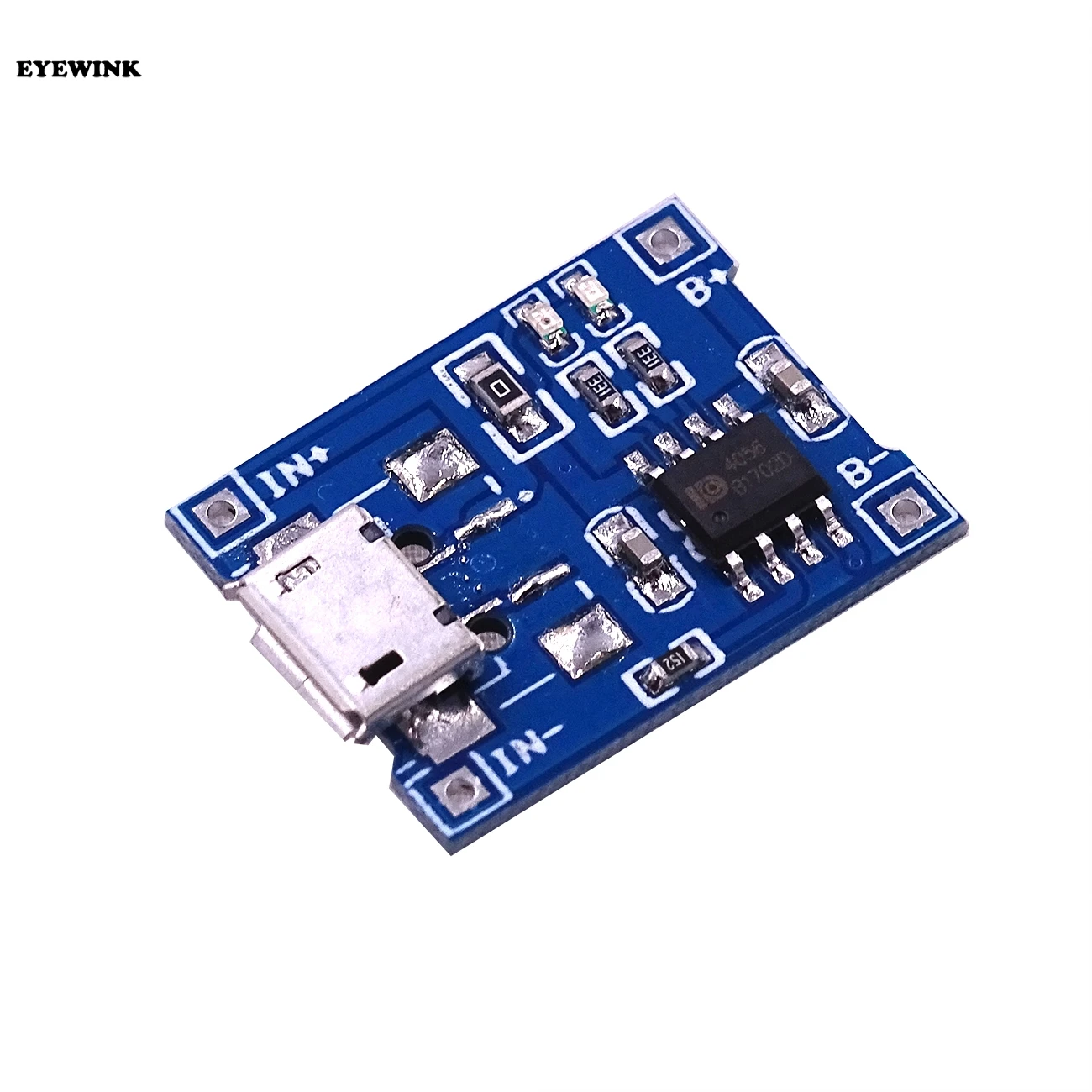 100 шт./лот Micro USB 5V 1A 18650 TP4056 модуль зарядного устройства литиевой батареи зарядная плата с защитой двойные функции
