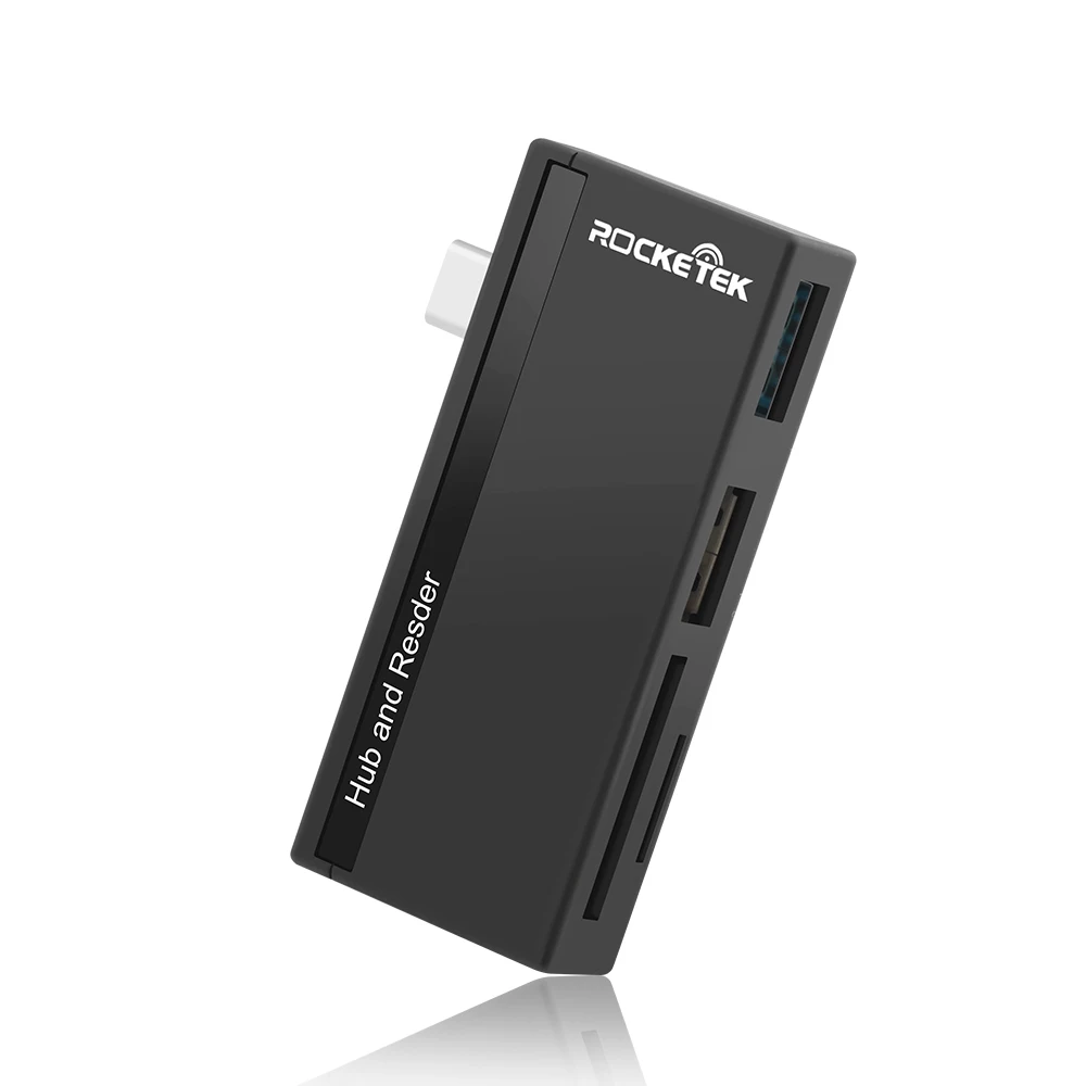 Rocketek type-c usb 3,0 портовый концентратор otg type c устройство для чтения карт памяти Адаптер для SD/TF micro SD macbook/mac pro/mac air pc компьютер