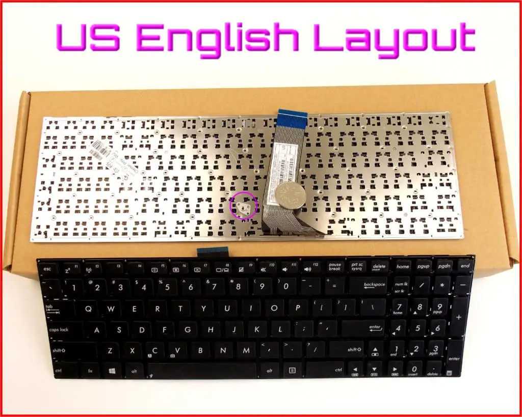 Клавиатура новая английская версия для ноутбука Asus X502 X502C X502CA F502 F502C F502CA 15 6 дюйма