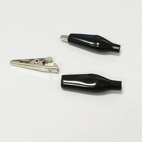 100 шт. черный/красный 35 мм изолированный ПВХ рукав маленький крокодил клип