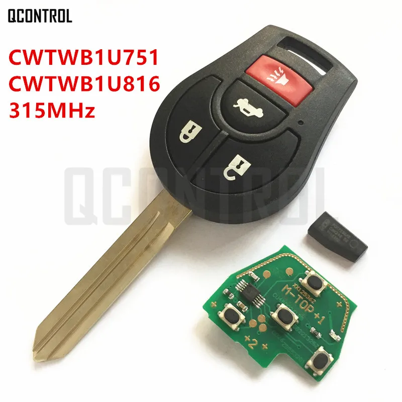 Пульт дистанционного управления для NISSAN CWTWB1U751 CWTWB1U816 Qashqai Sunny Tiida X Trail частота 315
