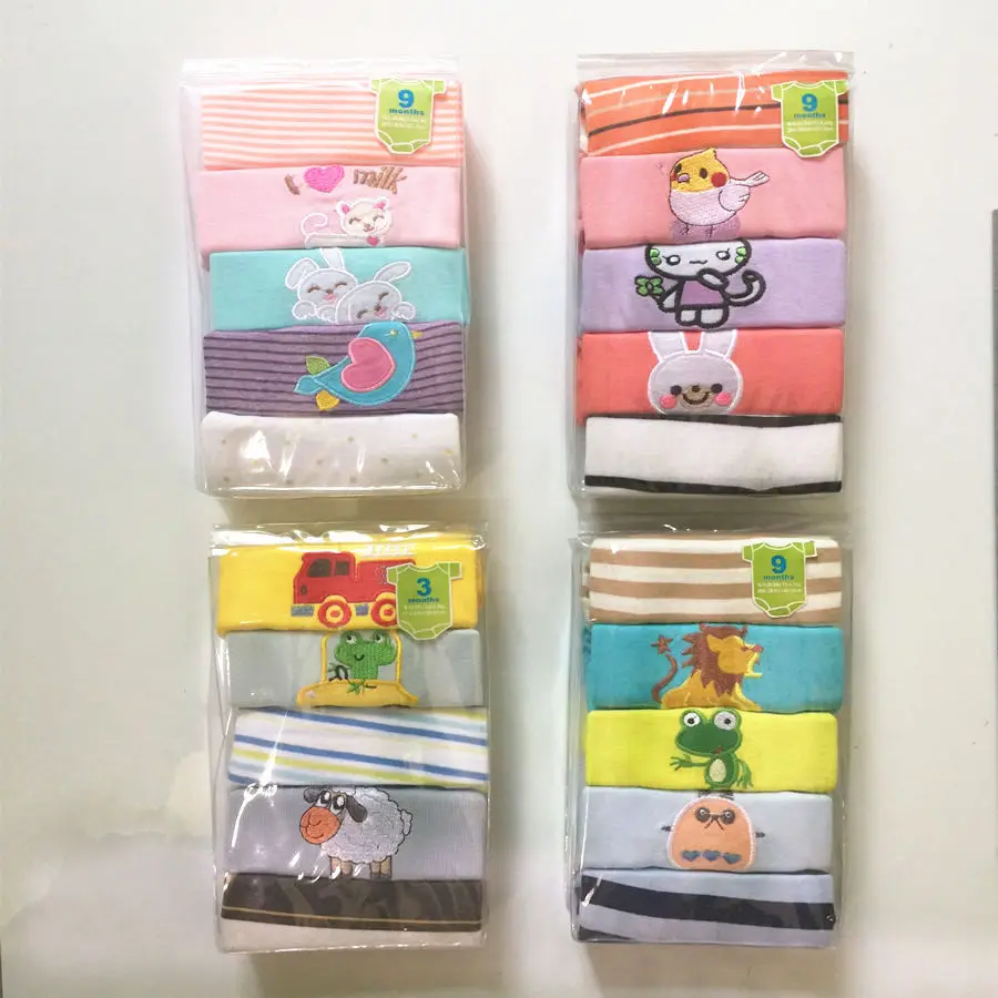 1 Pcs Bayi Gadis Pakaian Panjang Lengan Pendek Baju Leher O Katun Bayi Bayi Anak-anak Gadis Baju Bayi Pakaian Jumpsuit