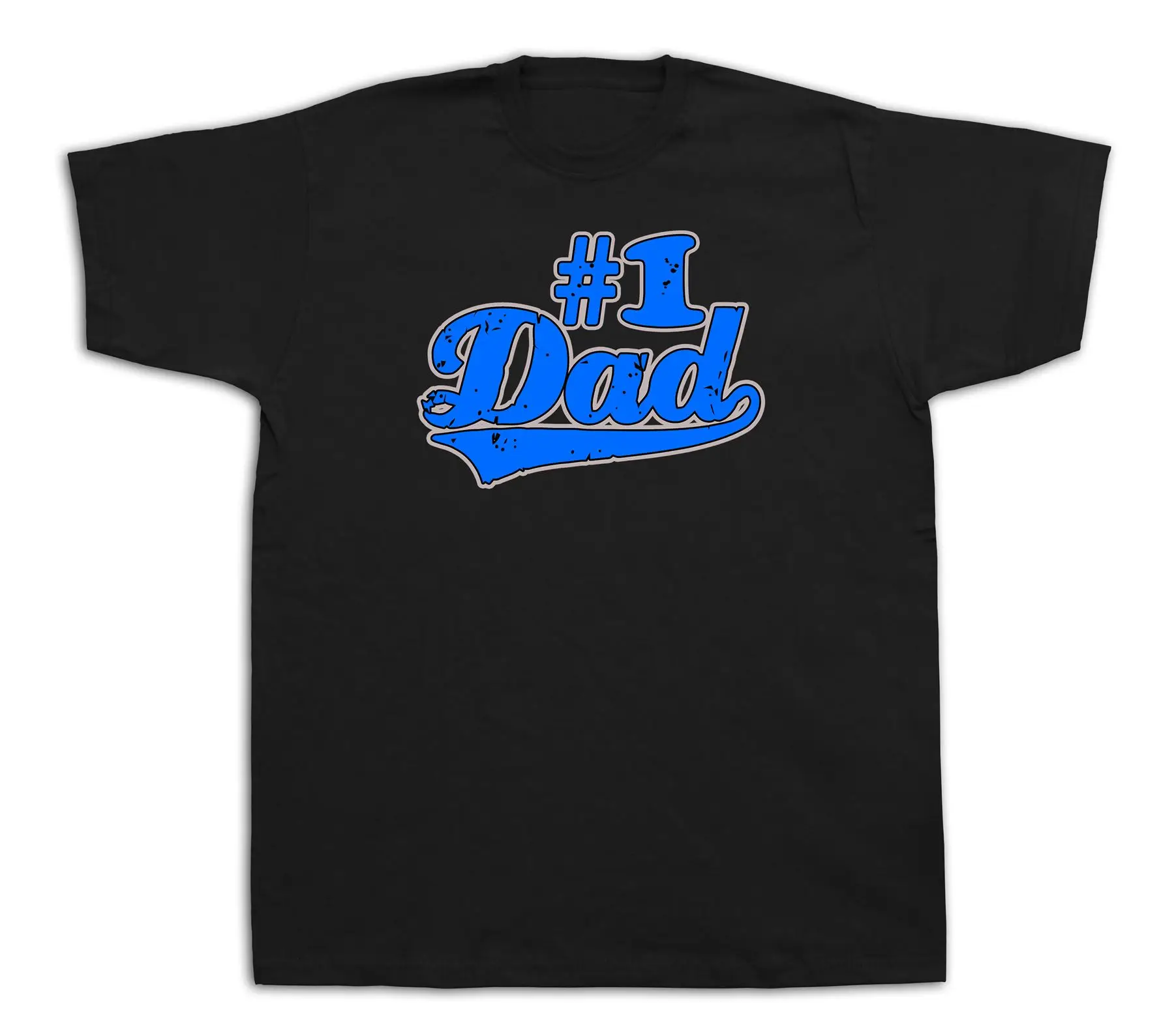 Футболка унисекс классная Повседневная рубашка с надписью Dad number 1 смешным юмором