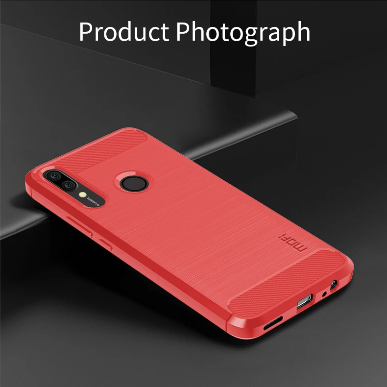 MOFi для huawei P Smart Z чехол Роскошный из углеродного волокна анти-капля TPU мягкий чехол s для huawei P Smart Z задняя крышка