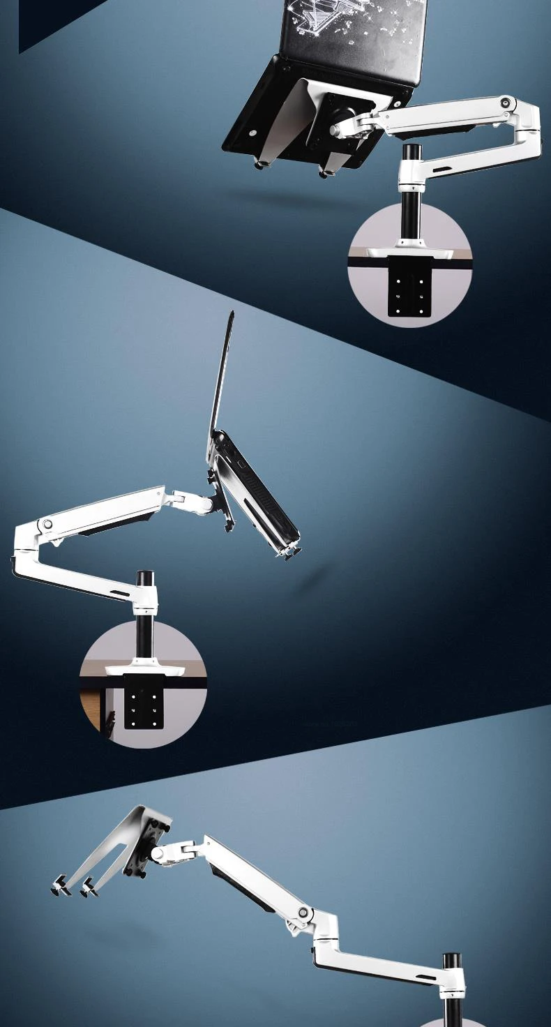 XSJ8012CT настольное крепление из алюминиевого сплава двойное использование 17-27 дюймов монитор Поддержка 17 дюймов ноутбук держатель механический пружинный кронштейн ноутбук