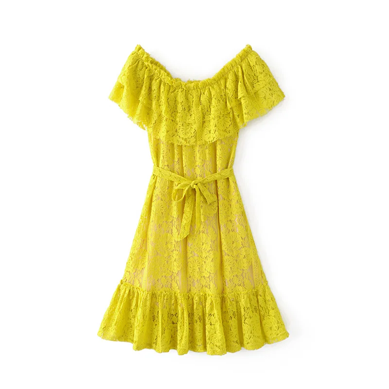 2019 г. пикантные женские с открытыми плечами ламинирования ажурное кружевное