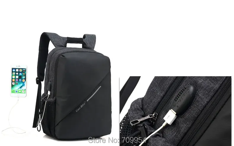 Laptop Backpack School PC Travel USB Charger 15.4&quot15.6&quot Notebook Bag For Macbook Acer IBM | Компьютеры и офис