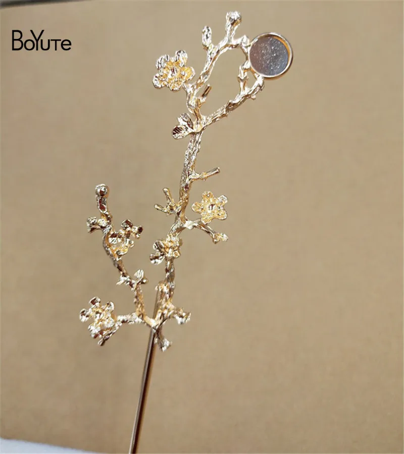 Style 14-10MM Blank BoYuTe 10 шт. винтажная металлическая шпилька для волос Сделай своими руками свадебные аксессуары для волос - Цвет: Style 14-10MM Blank
