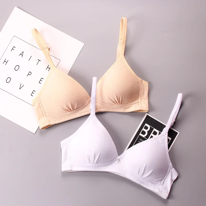 SP & CITY подростковые студенческие хлопковые бюстгальтеры одноцветные мягкие