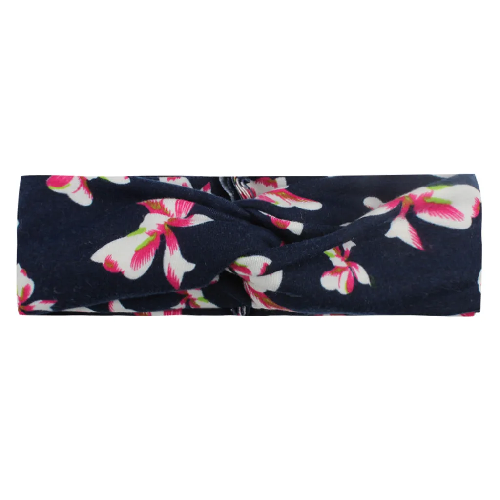 Женская повязка на голову с узлом эластичный обруч для головы тюрбан волос