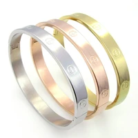 top quality gold bangle lover bracelet for men metal women bracelet bangles plated cross bracelet women fine jewelry