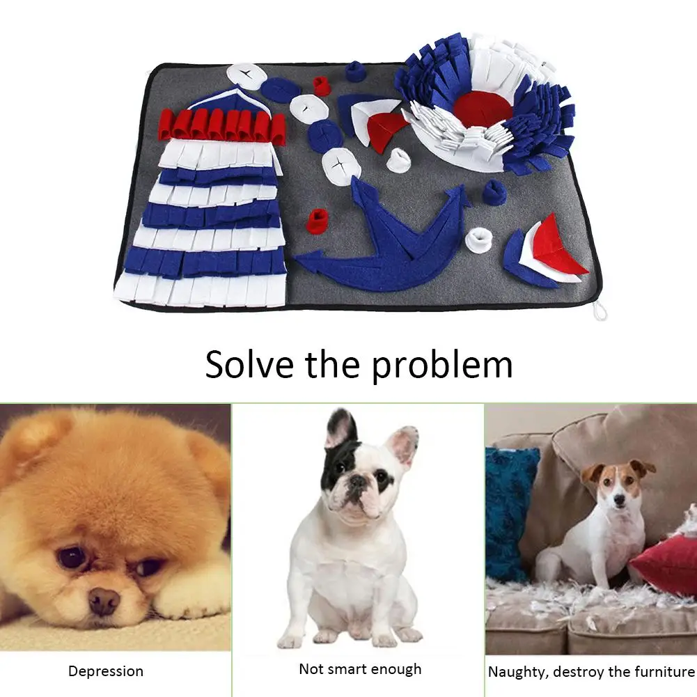 

Pet Dog Sniffing Mat Find Food Training Blanket Play Toys Dog Mat For Relieve Stress Puzzle Sniffing Mat Pad