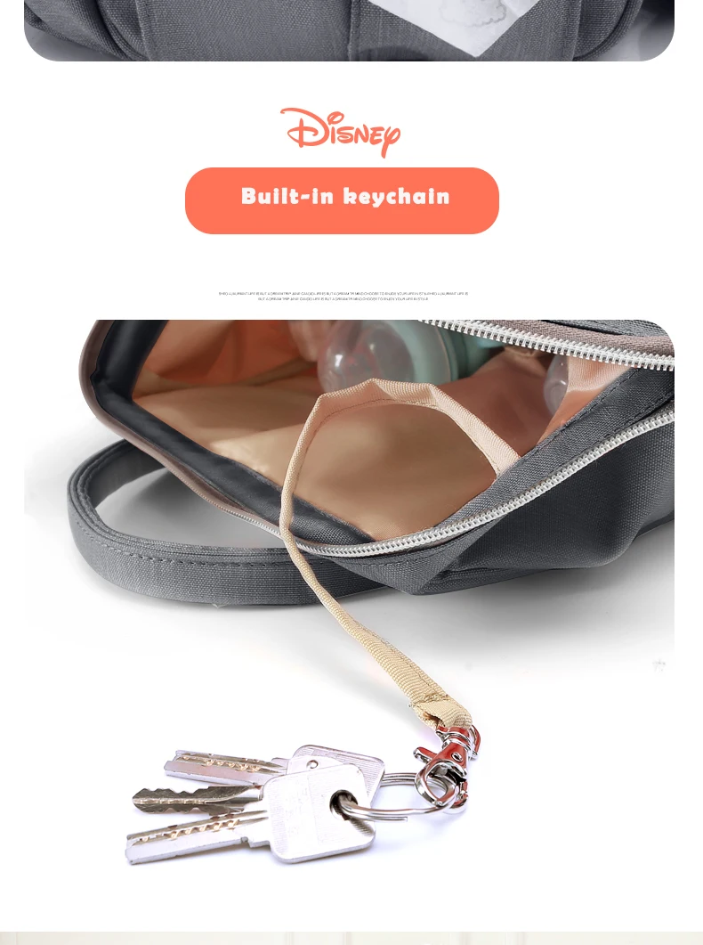 Disney Oxford USB теплоизоляционная сумка высокой емкости Детские бутылочки для кормления сумки для подгузников водонепроницаемый рюкзак для мамы путешествия