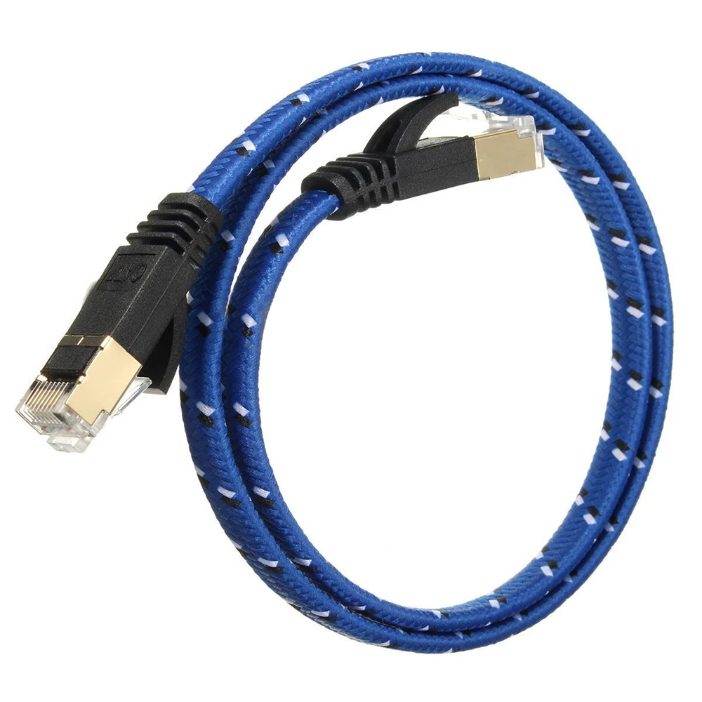 AAAE 50 см Плетеный CAT-7 10 гигабитный Ethernet кабель модем маршрутизатор патч RJ45 LAN сеть