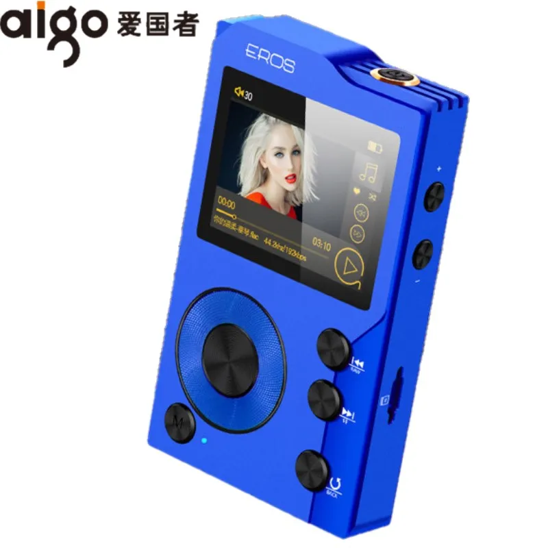 blue Aigo EROS K Bluetooth 4,0 HIFI MP3 плеер без потерь DSD DAC OTG портативный стерео аудио мини музыкальный плеер поддержка 128 ГБ TF Карта - Цвет: blue