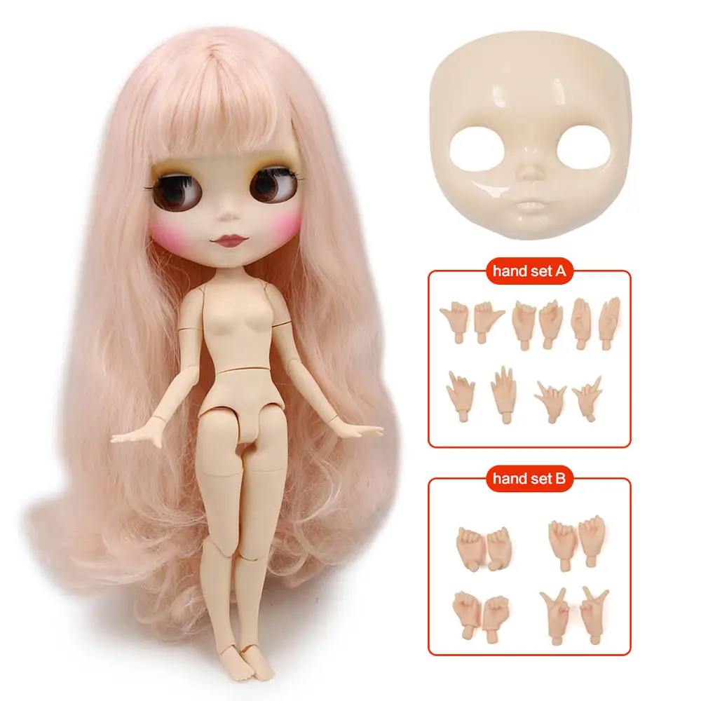 Joint body Ледяная фабрика Blyth кукла шарнир тело DIY обнаженные игрушки BJD модные куклы девушка подарок Специальное предложение на продажу с лицом оболочки ручной набор A& B - Цвет: Joint body
