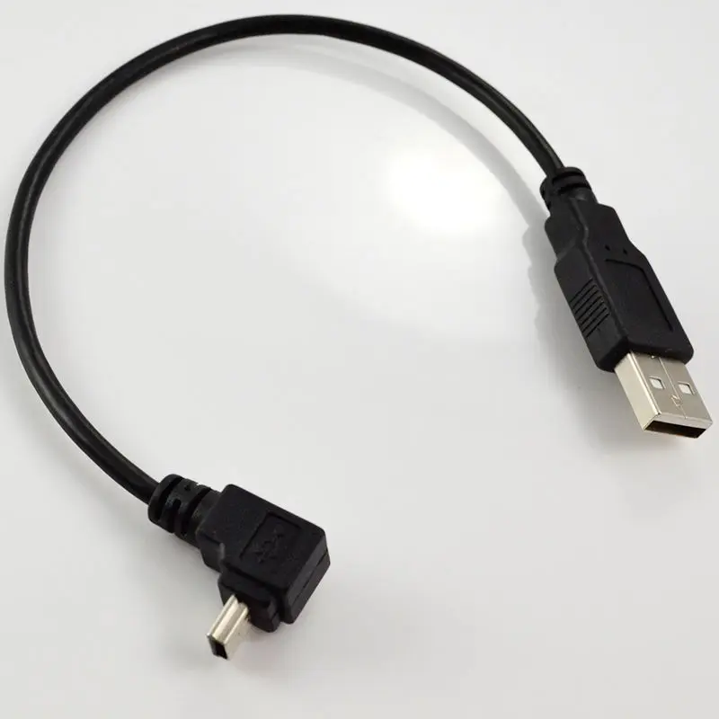DANSPEED USB 2 0 A штекер на 90 градусов угловой мини 5Pin адаптер конвертер данных короткий