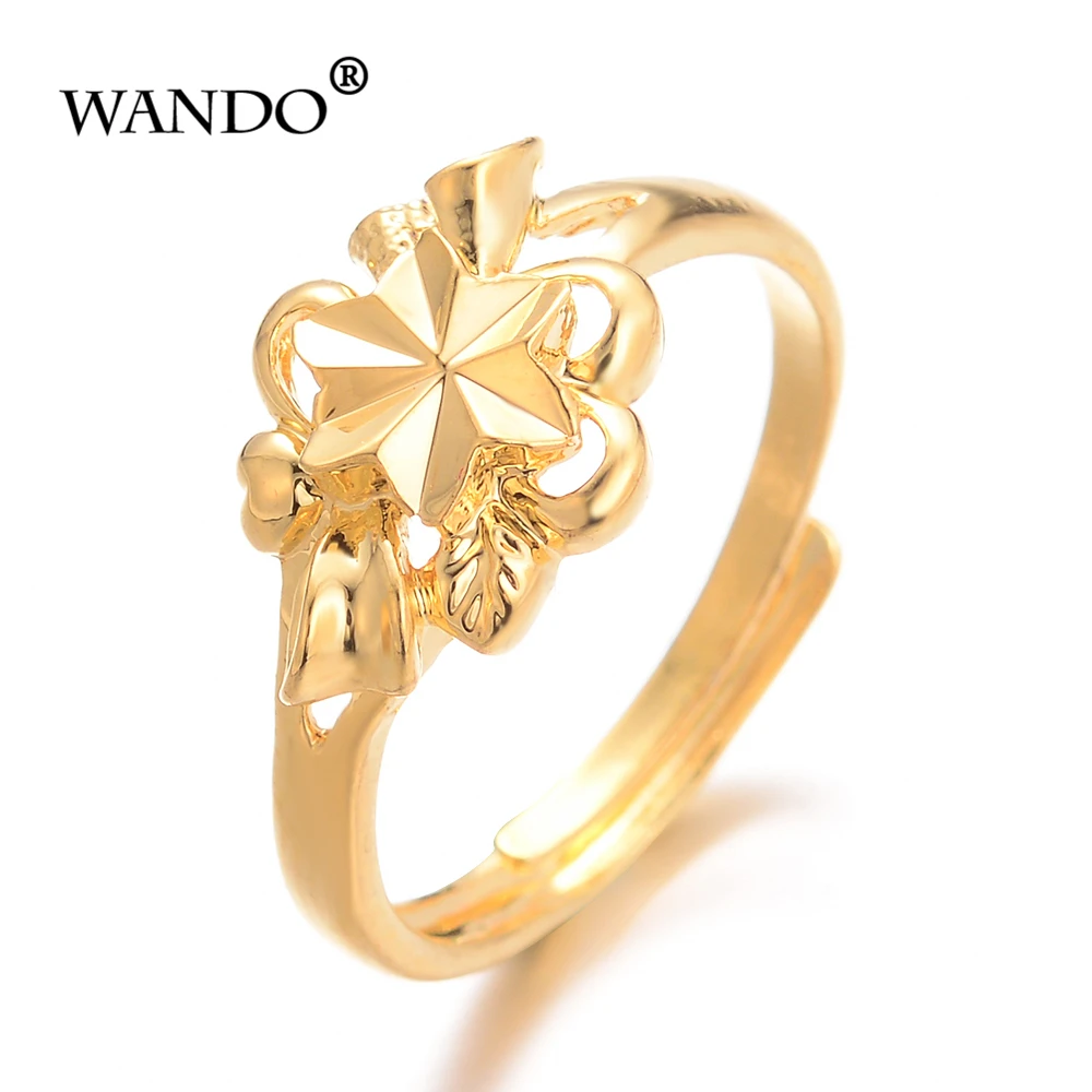 WANDO эфиопская звезда золотого цвета обручальное кольцо для женщин девушек