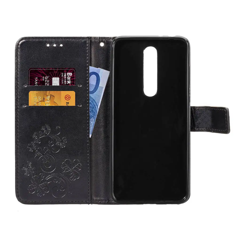 Роскошный чехол-книжка из искусственной кожи для Nokia X5 чехол телефона с магнитным