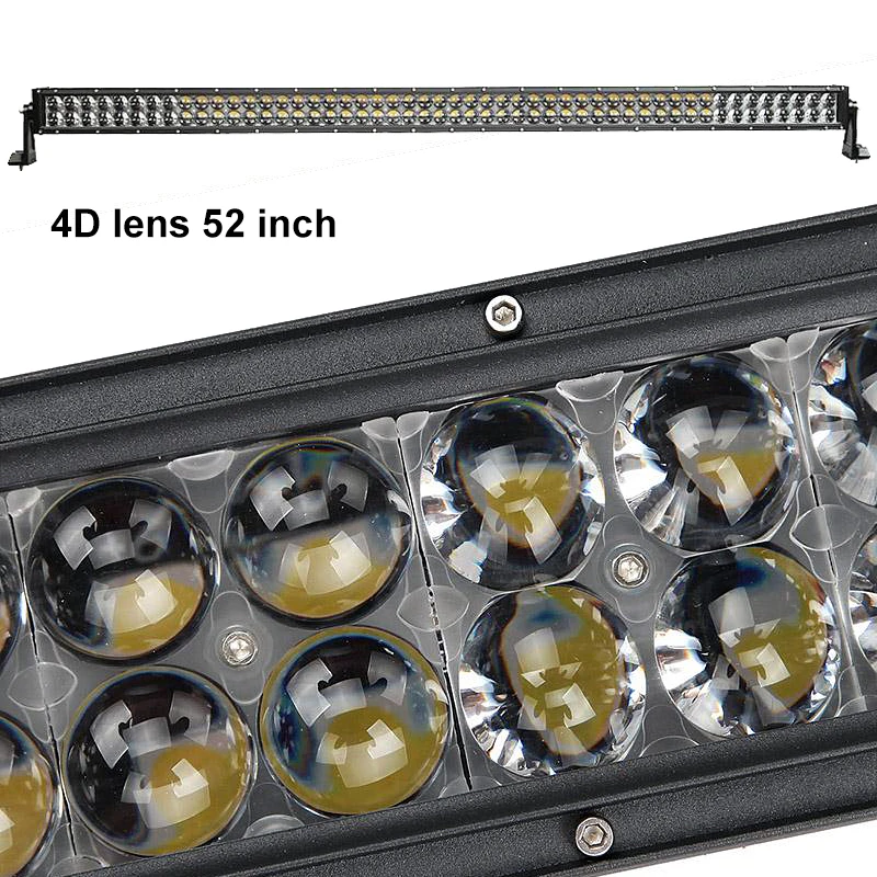 Oslamp 4D объектив 22 &quot200 Вт прямой светодиодный светильник для внедорожника