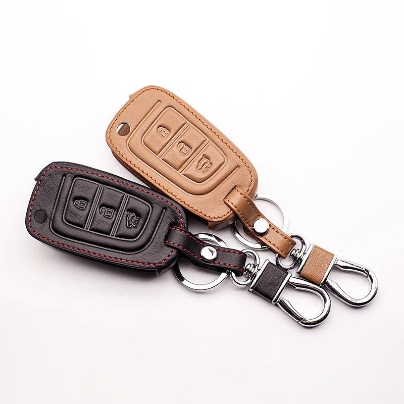 Высококачественный кожаный чехол для ключей автомобильного ключа от пыли Hyundai