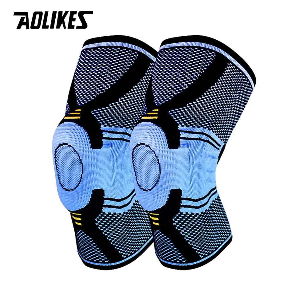 Силиконовый демпфирующий наколенник aolikes1 шт. дышащий для поддержки колена