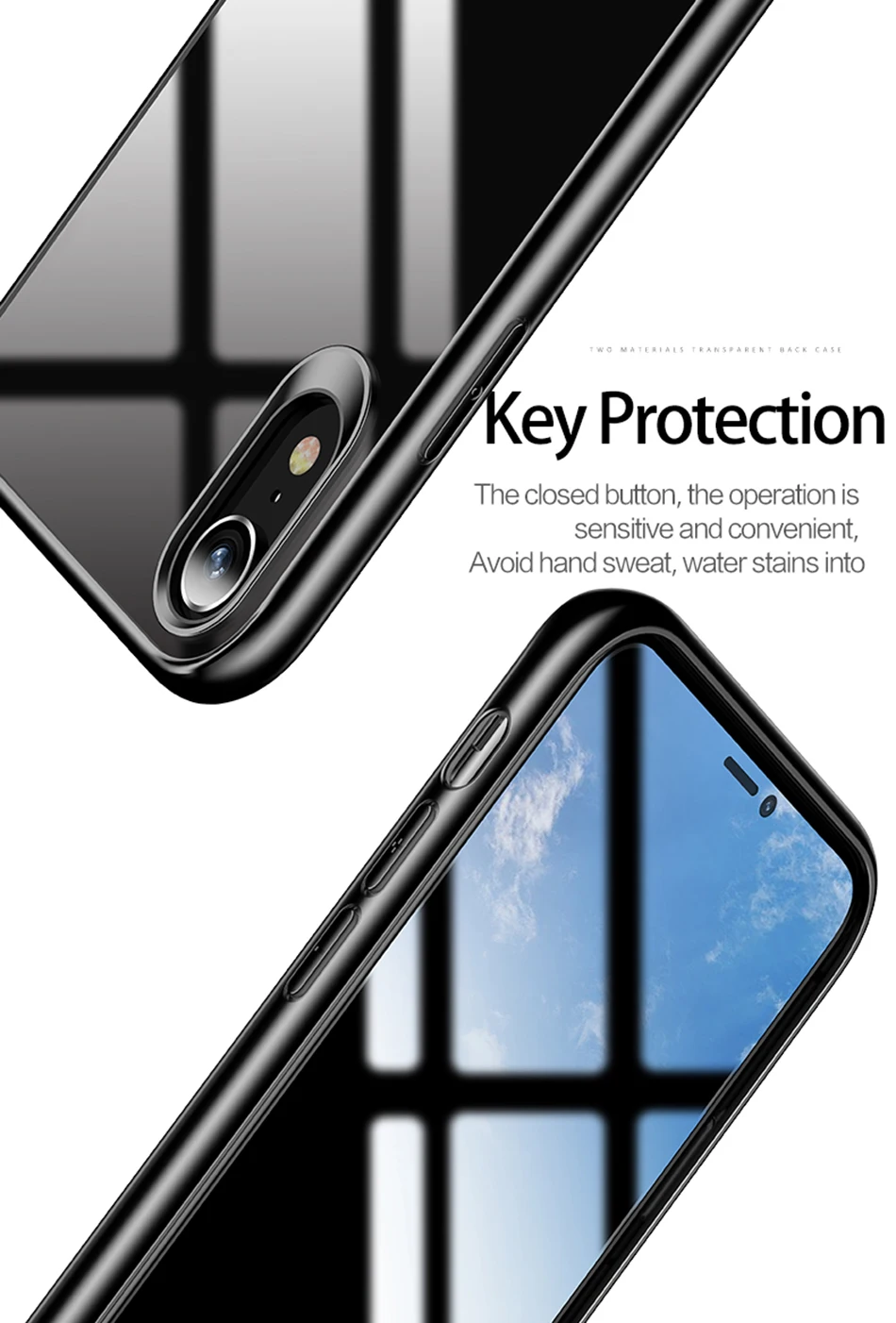 Новейший USAMS мобильный чехол для телефона для iPhone XR XS MAX чехол Полный Защитный ТПУ PC прозрачная задняя оболочка для iPhone Apple