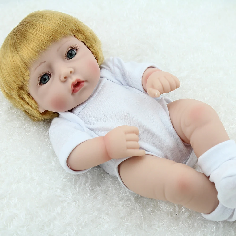 NPKDOLL 10 дюймов Bebe Reborn Младенцы силиконовая кукла мини Развивающие игрушки для