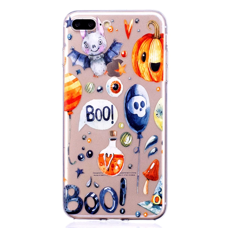 Для Coque iPhone 7 Plus чехол Единорог Мягкая ТПУ живопись задняя защитная телефон чехлы