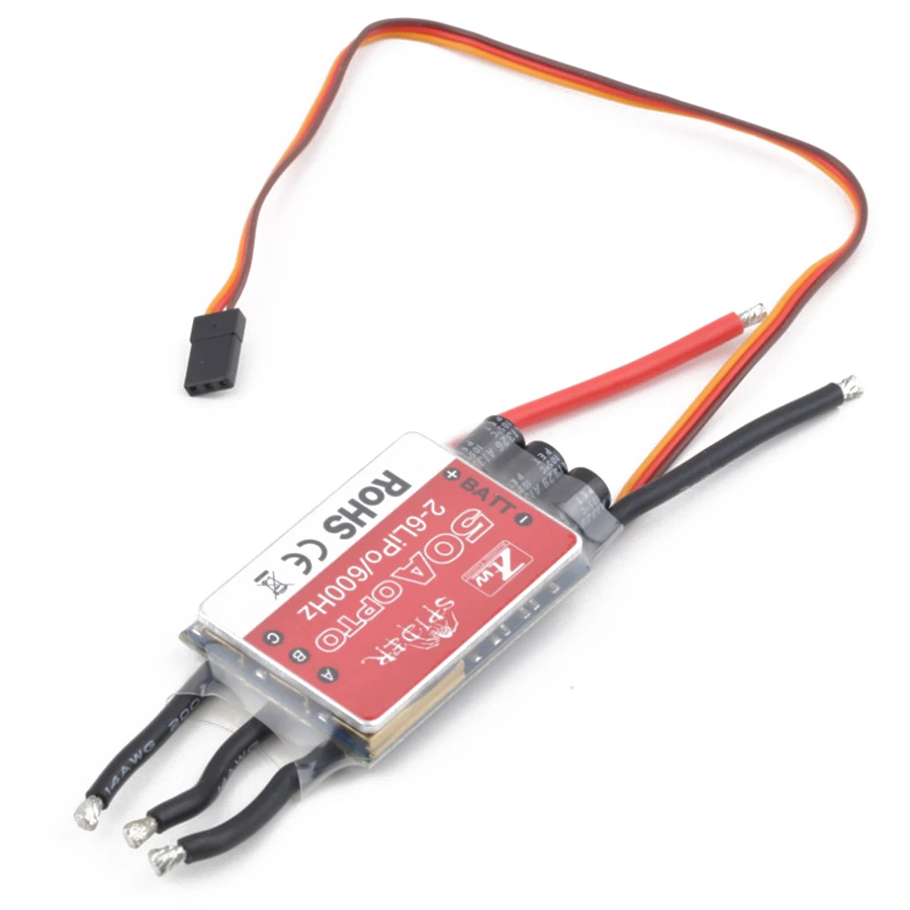 4 шт./лот ZTW Spider Series 20A 30A 40A OPTO 2-6S 600 Гц SimonK бесщеточный контроллер скорости для
