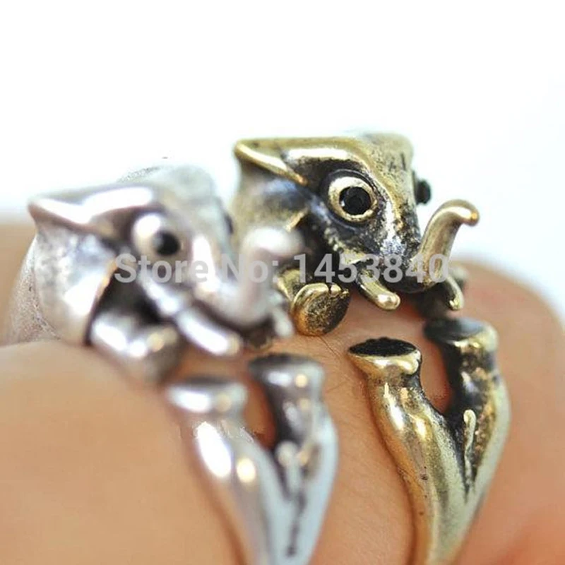 Оптовая продажа кольцо на удачу со слоном 12 шт./лот|ring peridot|ring sling ringsring dollar |