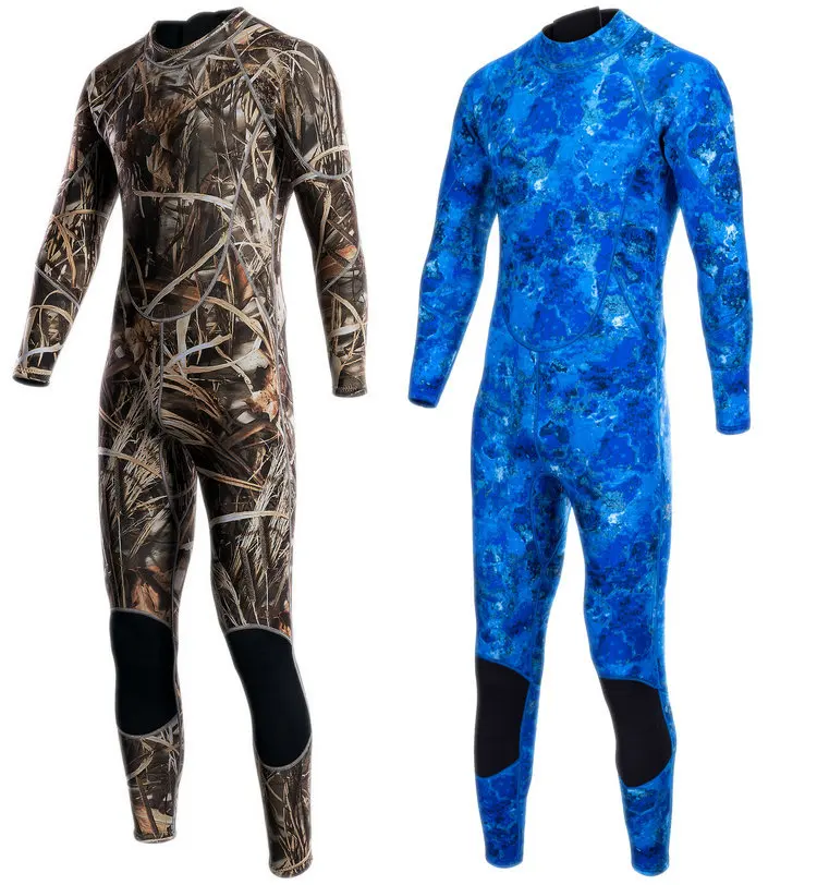 Камуфляжный костюм для дайвинга 3 мм теплый купальник утепленная мужская одежда