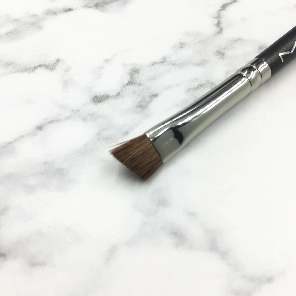 Профессиональная #266 плоская угловая кисть для бровей из козьей шерсти пудра
