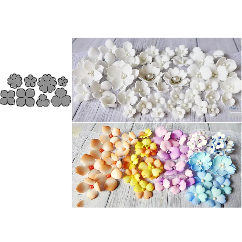 AddyCraft металлические режущие штампы формы для высечки цветов 4 штамповки