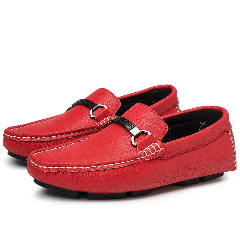 Мокасины мужские зимние кожаные плоская подошва лоферы повседневная обувь для