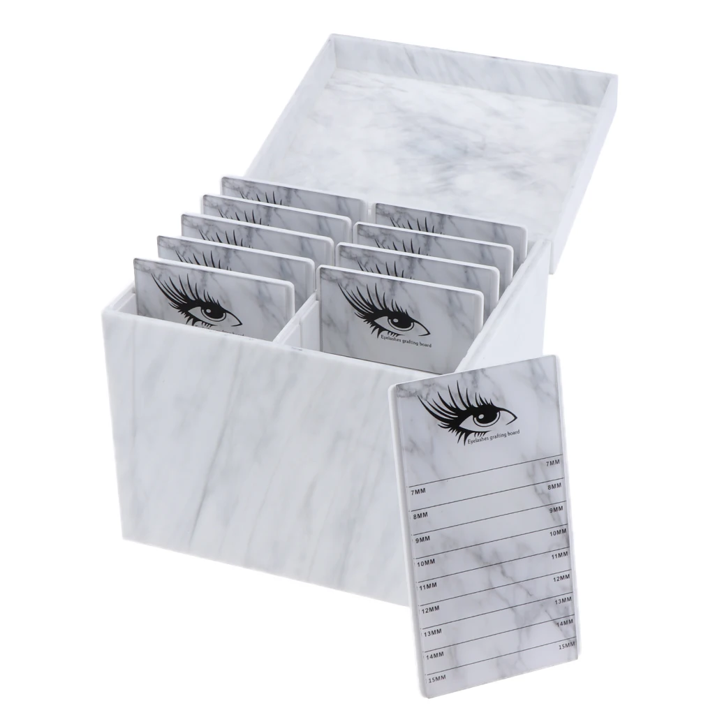 Acrylic Cosmetic Makeup Organizer Eyelash Storage Box Eyelashes Glue Pallet Holders 10 Layers Grafting Extension Tool | Красота и