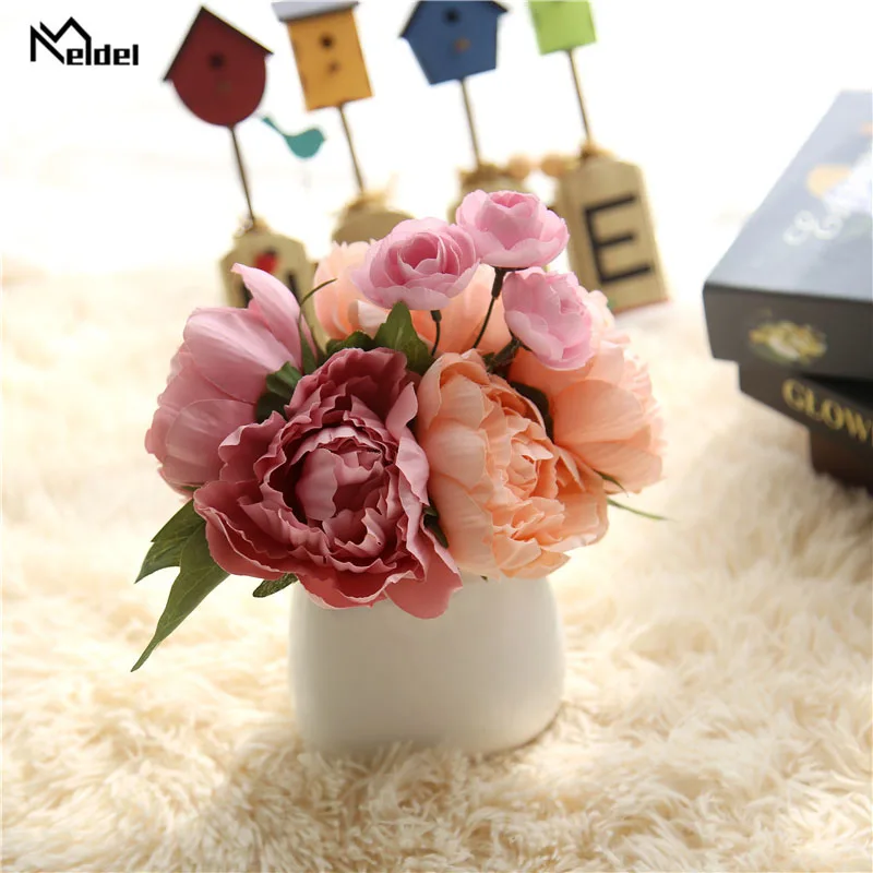 Цветок мелдель Тюльпан Свадебный букет невесты Искусственные тюльпаны цветы