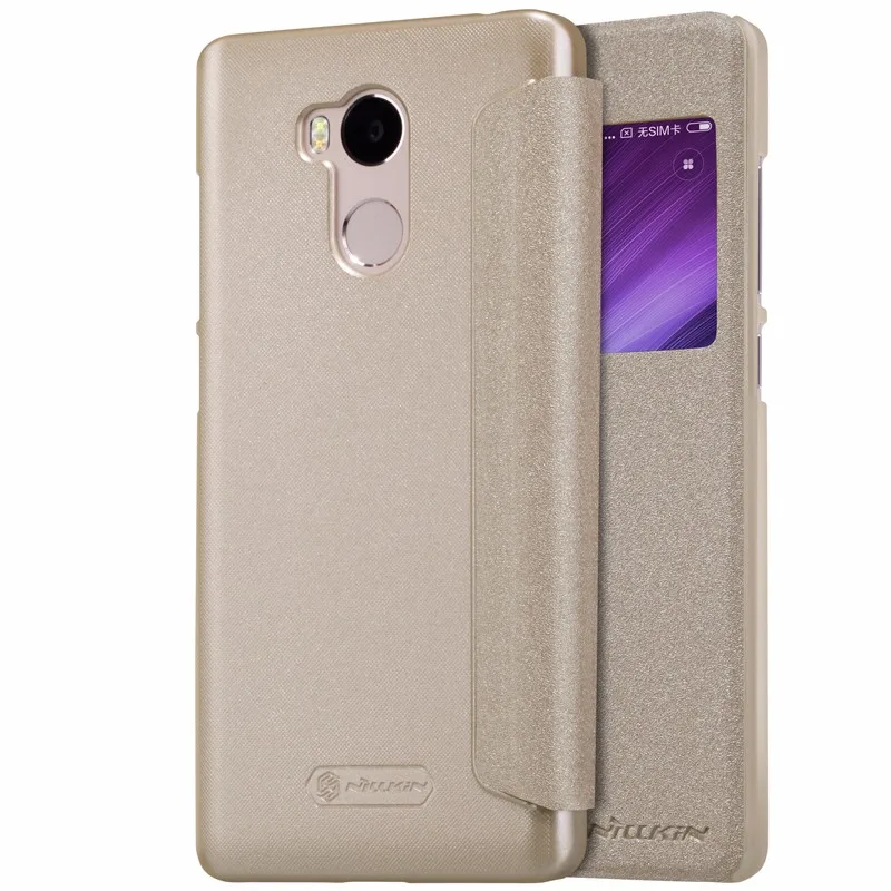 Чехол для xiaomi redmi 4/4 Pro/redmi 4 Prime подлинный NILLKIN блестящий чехол-флип чехол Кожаный чехол для xiaomi redmi 4/4 Pro/4 Prime