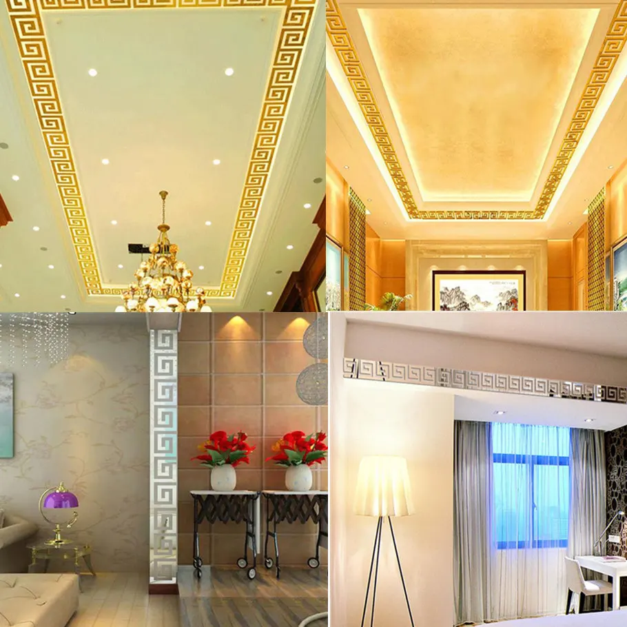 10 шт. DIY акриловые зеркальные настенные наклейки Ar hall для спальни цвета: