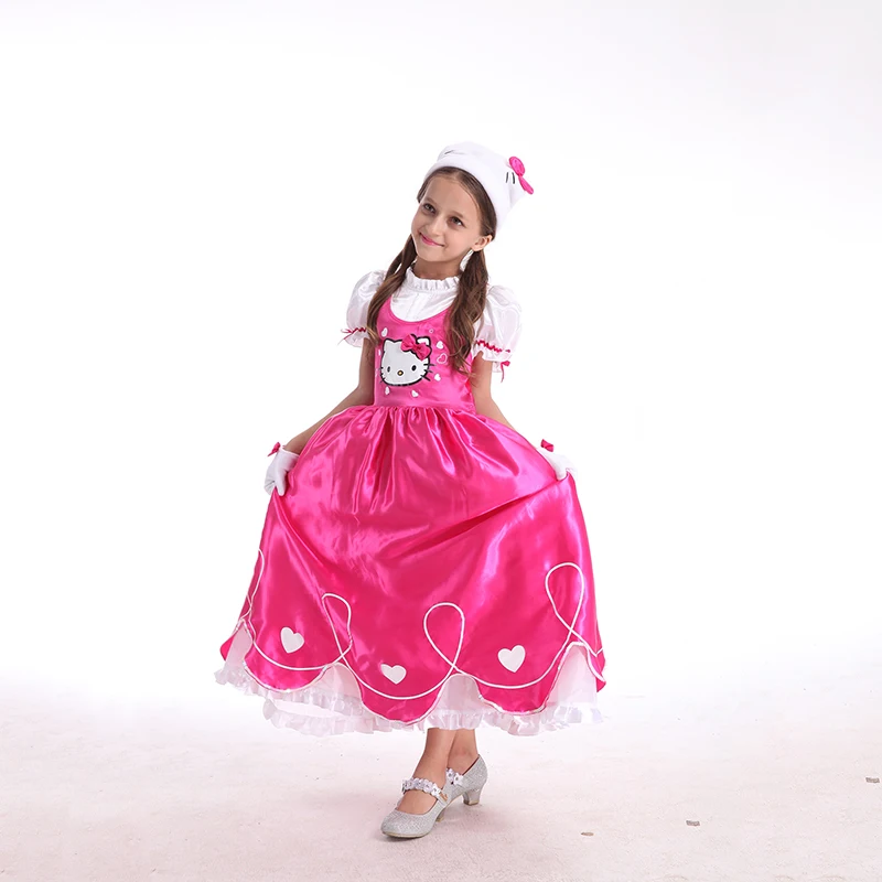 Карнавальное платье для девочек костюм детей Кружева принцессы Анна Эльза