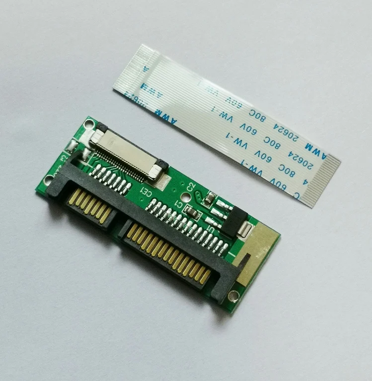 Переходник 1 8 дюйма ZIF CE SSD HDD на 7 + 15 Pin SATA с кабелем FFC 50 шт./лот|Компьютерные кабели