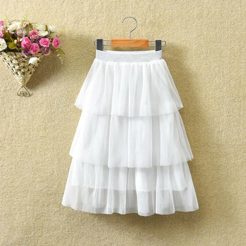 design 2 white Г. Юбки-пачки для маленьких девочек, школьная юбка-пачка для девочек Детская сетчатая юбка Бальные Юбки принцессы с блестками и звездами для девочек, детская одежда - Цвет: design 2 white