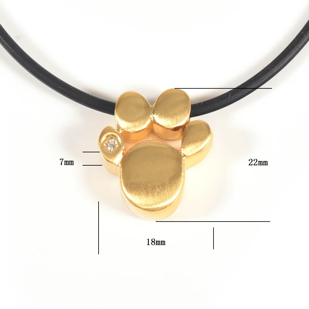 Ювелирных Wollet след собаки Магнитная подвеска для Для женщин Для мужчин ожерелье из чешских камней Нержавеющая сталь здравоохранения лечебная энергия
