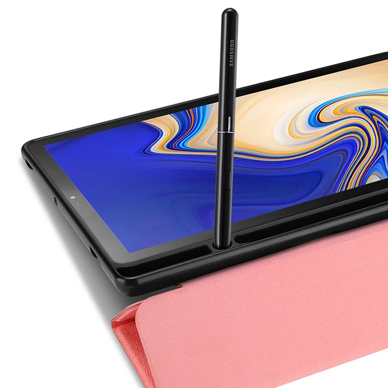 Умный чехол для samsung Galaxy Tab S4 10,5, чехол SM-T830 T835 из искусственной кожи, защитный чехол с функцией автоматического сна